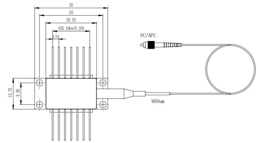 1550nm 100mw 100khz Narrow Linewidth Dfb Laser Diode Btf With Smpm Fiber